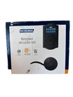 Schlage Camelot / Accent Lever Keypad Security Door Lock Set In Aged Bronze Open. Price: $119.95.