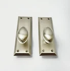 Grandeur GS40 Fifth Avenue Privacy Door Knob Eden Prairie, Satin Nickel Open. Price: $129.90.