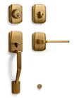 Sorwduerm 1 Pack Antique Brass Entry Door Handle Deadbolt Set Reversible New. Price: $107.78.