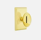 Emtek 8121EUS3NL Passage, Rectangular Rosette, Egg Knob, Unlacquered Brass *new* Open. Price: $132.50.