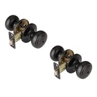 Ncsen Pack Matte Black Door Knobs,interior With 2, New. Price: $25.40.