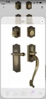Nostalgic Warehouse Meadows Plate Grip Entry Set Fleur Lever In Antique Pewter Open. Price: $325.00.