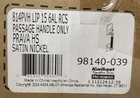 Kwikset 814PVHLIP-15 Prava Handleset Exterior Only Satin Nickel Read Open. Price: $90.99.