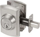 Delaney BP-200S Nickel Single Cylinder Deadbolt From The Italian Collection New. Price: $58.36.