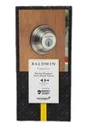 Single Cylinder Round Deadbolt Door Lock Baldwin Prestige Satin Nickel 93800-008 Open. Price: $34.99.