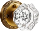 Sorwduerm Antique Brass And Crystal Door Knob Interior Privacy With Lock Button New. Price: $59.99.