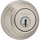 Kwikset Satin Nickel Double Cylinder Deadbolt Featuring Smartkey Security Open. Price: $22.99.