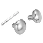 Newliplace Satin Nickel Door Knob Set With Spindle, 1 Pack, Brushed. Price: $17.58.