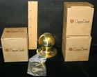 3 Copper Creek New Polished Brass Dummy Door Knob BK2090PB Sd# 0120 In Boxes. Price: $8.99.