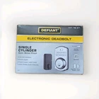 Brand New Defiant Single Cylinder Electronic Deadbolt Lock Satin Nickel. Price: $29.95.
