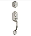 Kwikset Exterior Door Lock Handel 553MNH Lip 15 Smt 95530-021 Satin Nickel New. Price: $98.99.