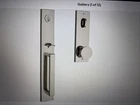 Baldwin Santa Cruz, Handle Set Of 2, Keyed Alike, Polished Nickel, Display Mod Open. Price: $499.95.