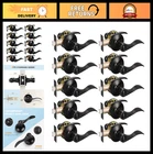 Knobwell Matte Black Privacy Door Lever 10 Pack Reversible Interior Handle New. Price: $184.99.