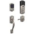 Schlage Connect Camelot Smart Deadbolt Touchscreen Handleset Lever FE469NX Rh New. Price: $299.00.