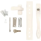 Larson White Heavy-duty Keyed Push Button Door Latch CH2010301 New. Price: $37.24.
