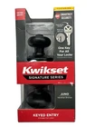 Kwikset Juno Keyed Entry Door Knob Venetian Bronze 97402-737 New. Price: $29.95.