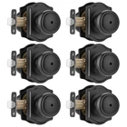 6 Pack Matt Black Door Knobs With Camelot Trim,interior Lock,c... New. Price: $48.43.