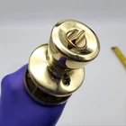 Kwikset Door Knob Exit Lock Brass Bel Air 2-3/8" Backset 100B Dl Usa Made Nos Open. Price: $13.34.