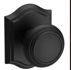 Baldwin Reserve PSTRATAR1906LDS Passage Knob Set Arched Rose. Satin Black Open. Price: $59.00.