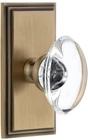 Grandeur 810942 Carre Plate Dummy With Provence Crystal Knob Vintage Brass New. Price: $69.95.