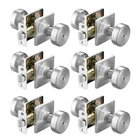 6 Pack Brushed Nickel Door Knobs With Square Rosette,pismo Loc... New. Price: $73.02.