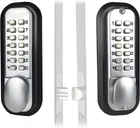 Jounjip Mechanical Keyless Combination Latch Door Lock Flat Spindle Satin Chrome New. Price: $427.73.