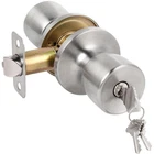 Hosom Door Knob With Lock And Key, Keyed Entry 1 Pack, Satin Nickel New. Price: $15.99.