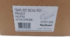 Kwikset Halifax 91570-006 Privacy Door Lever, Satin Chrome, Reversible With Micr New. Price: $29.99.
