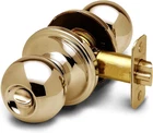 Copper Creek Colonial Privacy Door Knob Polished Brass Bedroom Bath 1 Pack Open. Price: $14.00.