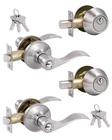 (2 Pack) Keyed Alike Front Door Lever Lockset With Single Cylinder Deadbolt C... New. Price: $69.38.