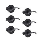 Brinks 6-PACK Matte Black Transitional Bedroom Privacy Wave Door Handle New. Price: $168.77.