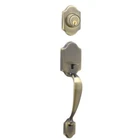 Schlage JH58PRS609 Dexter By Paris Exterior Handleset With Deadbolt, Antique Br New. Price: $98.74.