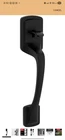 Kwikset Prague Matte Black Entry Door Handle Only With Pismo Round Knob New. Price: $54.99.
