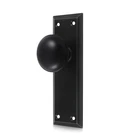 2 Pack One-sided Black Dummy Door Knobs Interior, Vintage Long Plate Do... New. Price: $30.84.