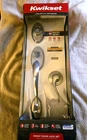 Kwikset Shelburne - Satin Nickel Single Cylinder Door Handleset Tustin Lever Open. Price: $64.99.