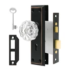 Mortise Lock Set For Interior Door - Vintage Crystal Glass Knobs With Sk... New. Price: $54.99.