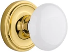 Nostalgic Warehouse Classic Rosette White Porcelain Round Door Knob New. Price: $89.00.
