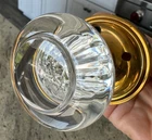 Nostalgic Warehouse Clarcc Kp Ulb D-set Priv Round Clear Crystal Antique Brass New. Price: $125.00.