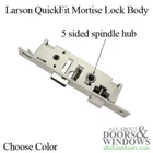 Larson Quickfit 5 Sided Spindle Mortise Lock Body No Trim Choose Color New. Price: $99.84.
