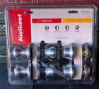Kwikset Cove Satin Nickel Keyed Entry, Single Cylinder Deadbolt Project Pack New. Price: $45.00.
