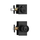 Parro Black Door Knobs Interior, Exterior With Deadbolt, Keyed Alik... New. Price: $38.30.