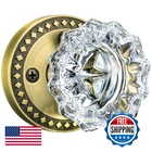 Mensarix Glass Door Knobs Lock Antique Brass Crystal Interior For New. Price: $48.94.