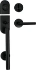 Handleset Front Door Entry Deadbolt Lock Sleek Round Lever Si New. Price: $116.99.