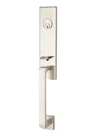 Emtek Davos Tubular Entry Satin Nickel Left Handleset 4818DTLHUS15 New. Price: $225.00.