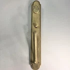 Signature Hardware Marconi Entry Door Set - Lever Handle, Satin Brass Open. Price: $125.99.