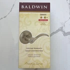 Baldwin Prestige Tobin Keyed Entry Lever Satin Nickel 354TBLRDB15 93540-010 New. Price: $119.95.