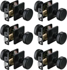 Black Door Knobs For Hall & Passage, Non Locking Interior Handle, 6 Pack Fl New. Price: $86.04.