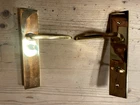 Emtek 14B3 Multi-point Lock Lever Set 2 X 10 Door Config Lh Unlacquered Brass Open. Price: $99.00.