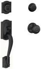 Schlage F62-CAM-GEO Camelot Double Cylinder Handleset Brass New. Price: $249.45.
