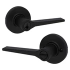 Kwikset Hollis Round Matte Black Keyed Entry Door Handle W/ Smartkey Security New. Price: $24.95.